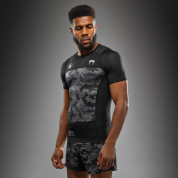 Rashguard VENUM x Polaris Kr. rukáv - černo/šedý