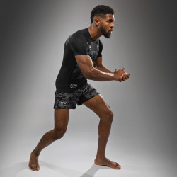 Rashguard VENUM x Polaris Kr. rukáv - černo/šedý
