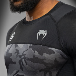 Rashguard VENUM x Polaris Kr. rukáv - černo/šedý