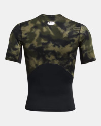 Pánské kompresní triko Under Armour Printed SS - zelené