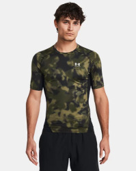 Pánské kompresní triko Under Armour Printed SS - zelené