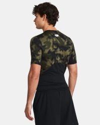 Pánské kompresní triko Under Armour Printed SS - zelené