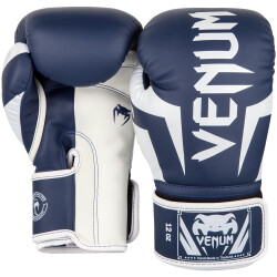 Boxerské rukavice VENUM ELITE - bílo/modré