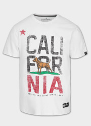 PitBull West Coast Triko CALIFORNIA - bílé