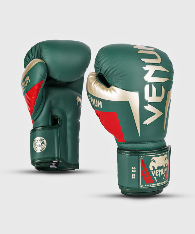 Boxerské rukavice VENUM ELITE - zelené Special Edition