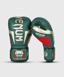 Boxerské rukavice VENUM ELITE - zelené Special Edition