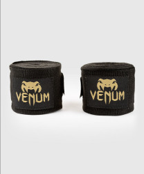 Boxerské bandáže značky VENUM KONTACT - 4,5 m - černo/zlaté