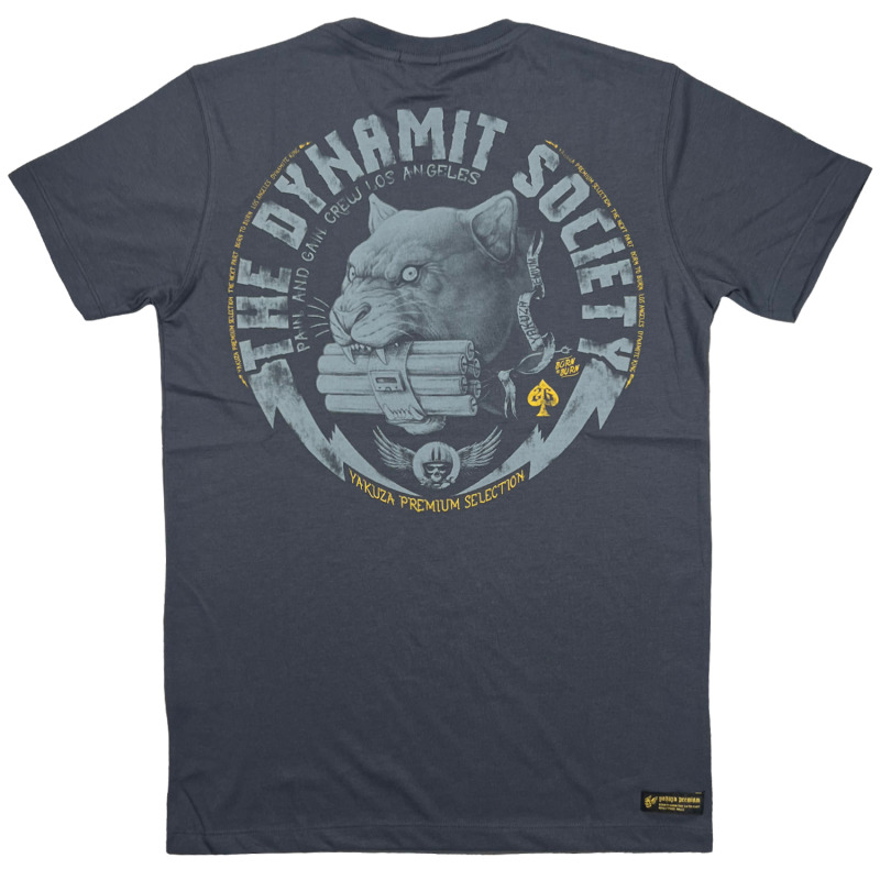 Yakuza Premium Pánské tričko YPS-3802 - tmavě šedé