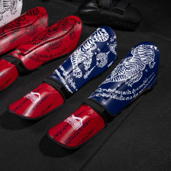 PHANTOM Chrániče holení muay thai - modrý