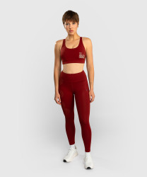 Dámské legíny VENUM Serpenti - Burgundy/Ivory