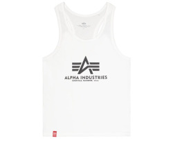 Alpha Industries Pánské tílko Basic BB Big Logo - bílé