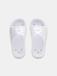 Pantofle UNDER ARMOUR UA M Locker V SL - bílé