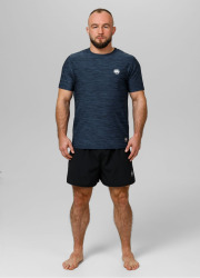 PitBull West Coast Funkční Triko Casual Sport Small Logo  - modré