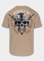PitBull West Coast Triko PARA BELLUM - béžové