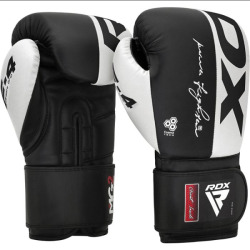 RDX Boxerské rukavice F4 Hook & Loop - černo/bílé