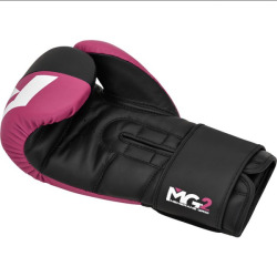 RDX Boxerské rukavice F4 Hook & Loop - růžové