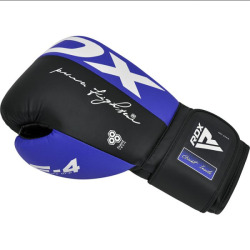 RDX Boxerské rukavice F4 Hook & Loop - modré