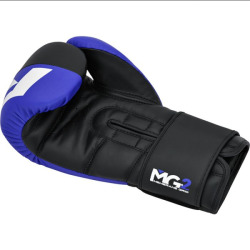 RDX Boxerské rukavice F4 Hook & Loop - modré