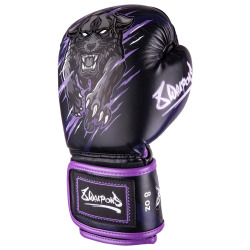8 WEAPONS Dětské Boxerské rukavice Beastial Wolf - černo/fialové