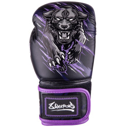 8 WEAPONS Dětské Boxerské rukavice Beastial Wolf - černo/fialové