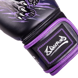 8 WEAPONS Dětské Boxerské rukavice Beastial Wolf - černo/fialové