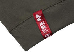 Alpha Industries Pánská mikina Basic Small Logo - tmavě zelená
