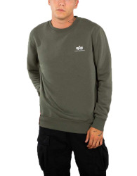 Alpha Industries Pánská mikina Basic Small Logo - tmavě zelená