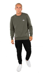 Alpha Industries Pánská mikina Basic Small Logo - tmavě zelená