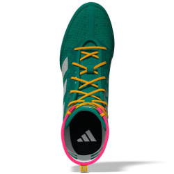 ADIDAS Boxerské boty Box Hog 4 - zeleno/růžové