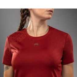 Dámské triko VENUM Serpenti DRY TECH - Burgundy/Ivory