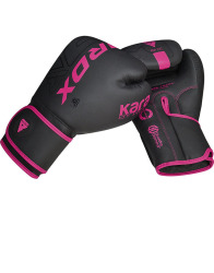 RDX Boxerské rukavice F6 Kara - černo/růžové
