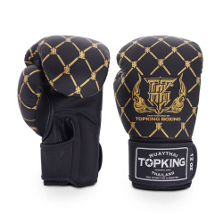 Boxerské rukavice TOP KING Chain - Black Gold