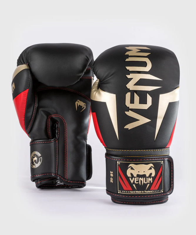 Boxerské rukavice VENUM ELITE - černo/zlato/červené