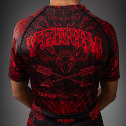 Dětský Rashguard VENUM Wolf Atak Kr. rukáv - černo/červený