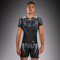 Rashguard VENUM Adrenaline Kr. rukáv - černo/stříbrný