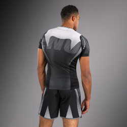 Rashguard VENUM Adrenaline Kr. rukáv - černo/stříbrný