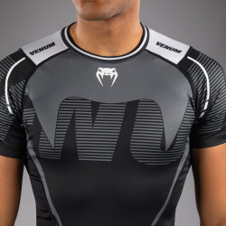 Rashguard VENUM Adrenaline Kr. rukáv - černo/stříbrný