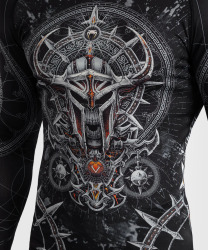 Rashguard VENUM Gladiator 5.0 Dl. rukáv - černo/stříbrný