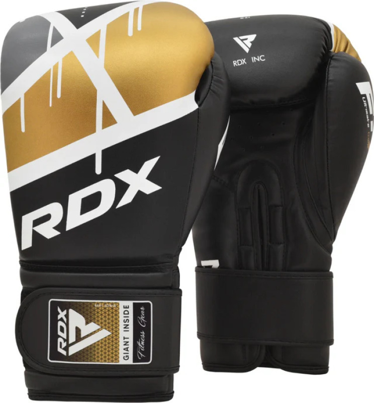 RDX Boxerské rukavice F7 Ego - černo/zlaté
