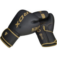 RDX Boxerské rukavice F6 Kara - černo/zlaté