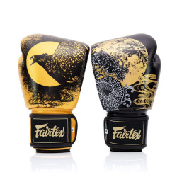 Boxerské rukavice Fairtex Harmony Six - černo/zlaté