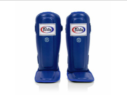 Chrániče holení na thajský box Fairtex SP3 - modré