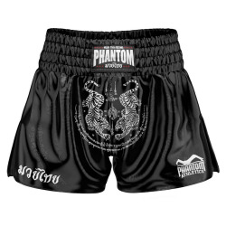 Muay Thai trenýrky PHANTOM sak yant - černé