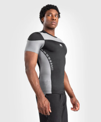 Rashguard VENUM Tempest s Kr. rukávem - černo/šedé