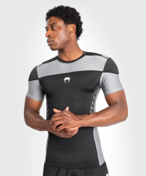 Rashguard VENUM Tempest s Kr. rukávem - černo/šedé