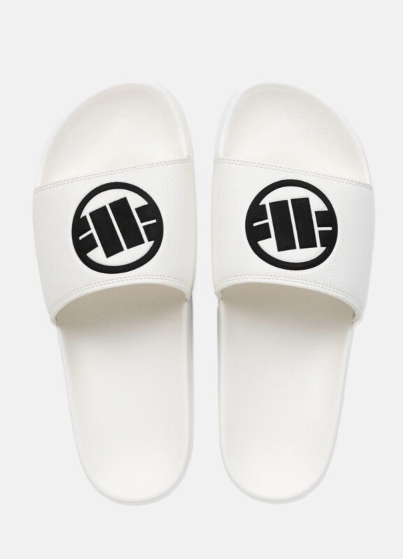 PitBull West Coast Flip Flop Logo - bílé