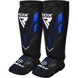 RDX Neoprenové chrániče holení a nártů, schválené IMMAF - modré