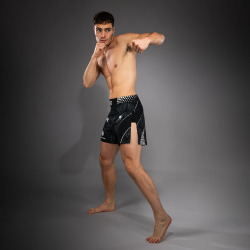 Pánské šortky UFC Zenith by Venum Black Authentic Fight Night Gladiator - černo/bílé