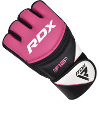 RDX Dámské  MMA Rukavice F12  - černo/růžové