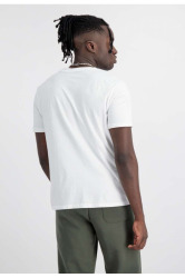 Alpha Industries Pánské tričko Small Logo Basic - bílé